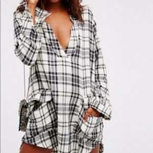 Free People x CP Shades Checkmate Dress Top